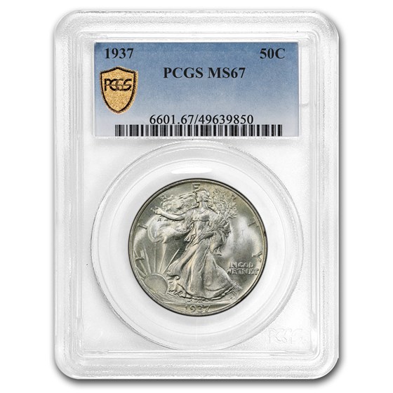 1937 Walking Liberty Half Dollar MS-67 PCGS 1937 Walking Liberty Half Dollar MS-67 PCGS